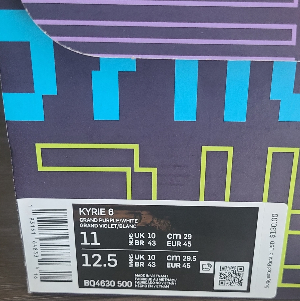 Kyrie 6 size 11